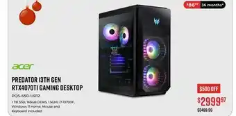 Canex Acer predator 13th gen rtx4070ti gaming desktop offer