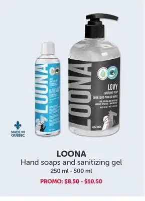 Mondou Loona hand soaps and sanitizing gel offer