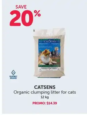 Mondou Catsens organic clumping litter for cats offer