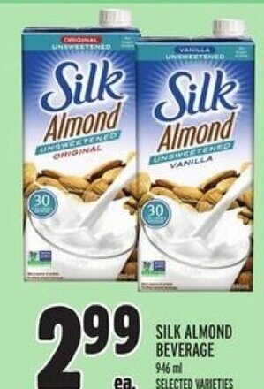 Metro Silk almond beverage offer