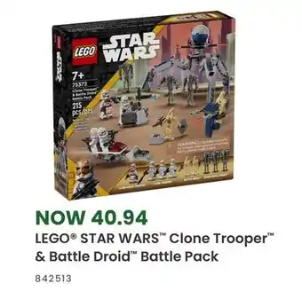 Toys R us Lego star wars clone trooper & battle droid battle pack offer