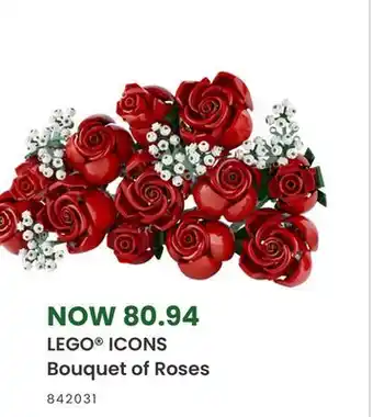 Toys R us Lego icons bouquet of roses offer