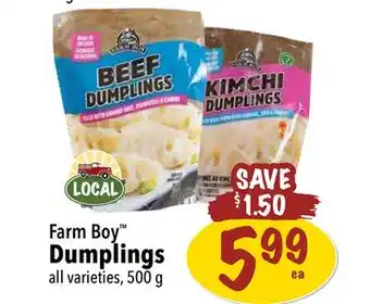 Farm Boy Farm boy dumplings offer