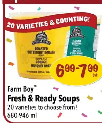 Farm Boy Farm boy fresh & ready soups offer
