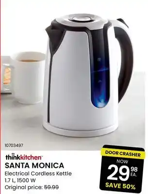 Stokes Santa monica electrical cordless kettle 1.7 l offer