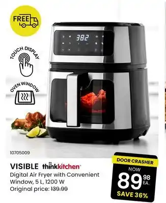 Stokes Visible digital air fryer with convenient window offer