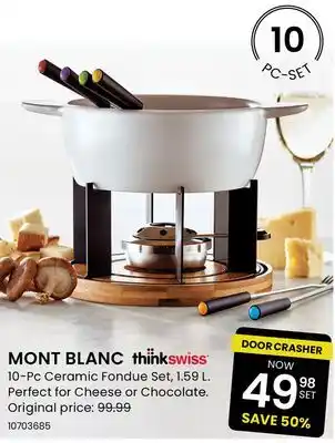 Stokes Mont blanc 10-pc ceramic fondue set offer