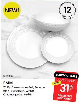 Stokes Emm 12-pc dinnerware set offer