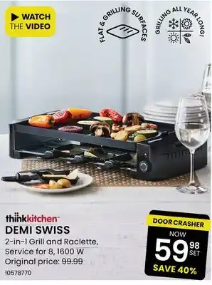 Stokes Demi swiss 2-in-1 grill and raclette offer