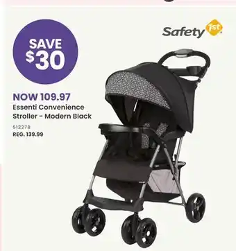 Babies 'R' Us Safety 1st essenti convenience stroller - modern black offer