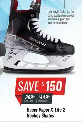 Hockey Life Bauer vapor x-lite 2 hockey skates offer