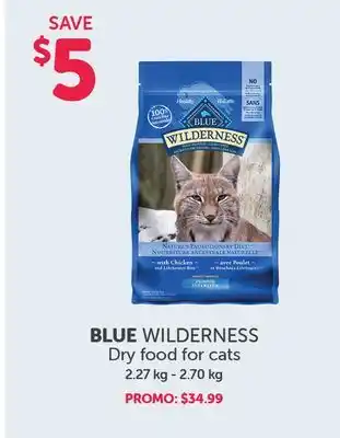 Mondou Blue wilderness dry food for cats offer