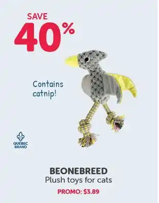 Mondou Beonebreed plush toys for cats offer
