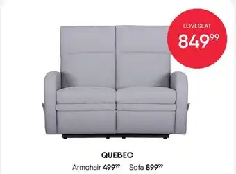 Meubles RD Quebec loveseat offer