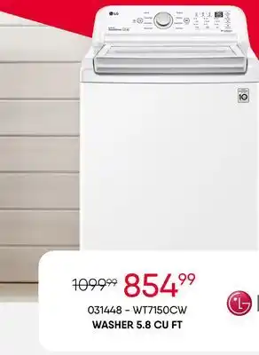 Meubles RD Washer 5.8 cu ft offer