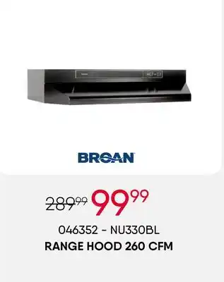 Meubles RD Range hood 260 cfm offer