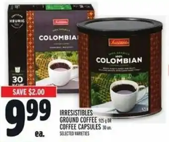 Metro Irresistibles ground coffee coffee capsules offer