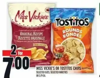 Metro Miss vickie's or tostitos chips offer