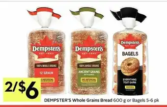 IGA Dempster's whole grains bread offer