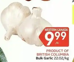 IGA Bulk garlic offer
