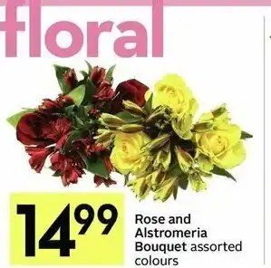 IGA Rose and alstromeria bouquet offer