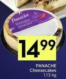IGA Panache cheesecakes offer