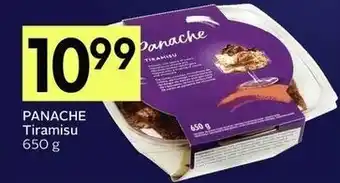 IGA Panache tiramisu offer