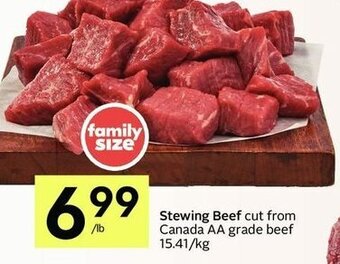 IGA Stewing beef offer
