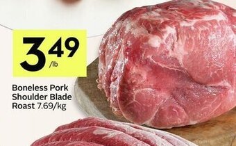 IGA Boneless pork shoulder blade roast offer