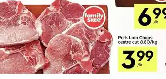 IGA Pork loin chops offer