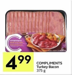 IGA Compliments turkey bacon offer