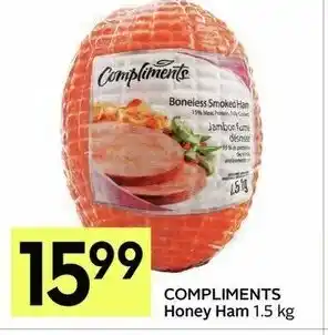 IGA Compliments honey ham offer