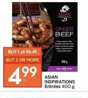 IGA Asian inspirations entrées offer