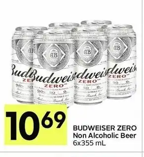 IGA Budweiser zero non alcoholic beer offer