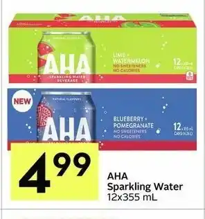 IGA Aha sparkling water offer