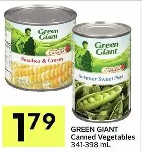 IGA Green giant canned vegetables offer