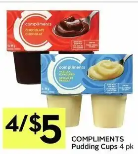 IGA Compliments pudding cups offer