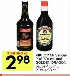 IGA Kiikoman sauces offer