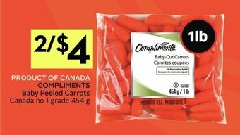 IGA Compliments baby peeled carrots offer