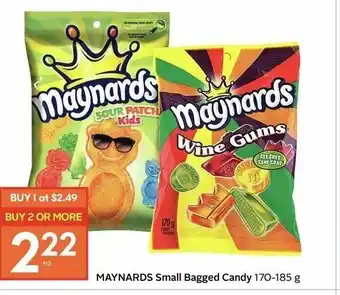 IGA Maynards small bagged candy offer