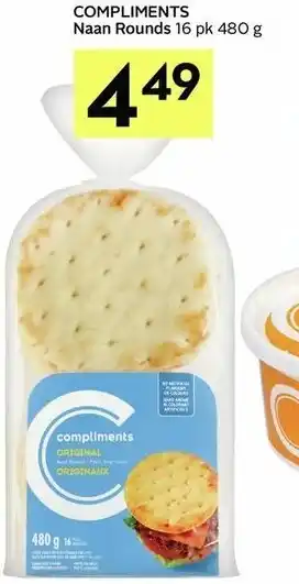 IGA Compliments naan rounds offer