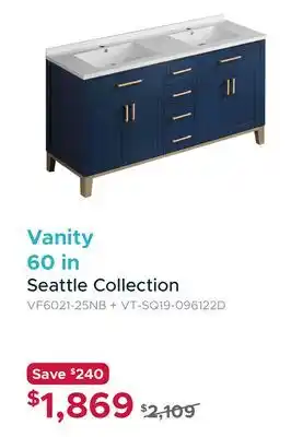 Bath Depot Vanity 60 in offer