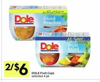 IGA Dole fruit cups offer