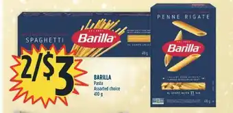 Marché Adonis Barilla pasta offer
