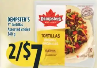 Marché Adonis Dempster's 7 tortillas offer