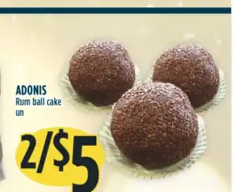 Marché Adonis Adonis rum ball cake offer