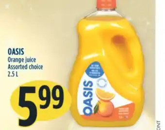 Marché Adonis Oasis orange juice offer
