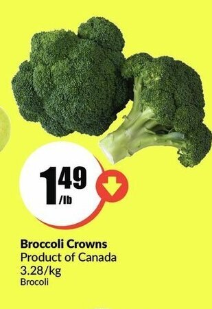 FreshCo Broccoli crowns offer