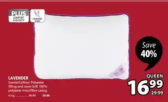 JYSK Lavender scented pillow offer