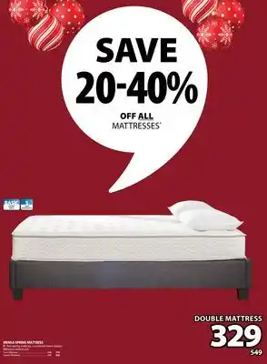 JYSK Mensa spring mattress offer